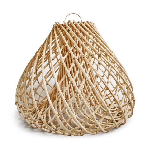 2020s Contemporary Rattan Java Drop Pendant Light Large For Sale - Image 5 of 12