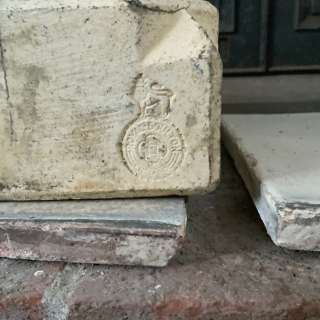 Early 20th Century Early 20th Century Royal Daulton Stoneware Garden Figure of a Goat. For Sale - Image 5 of 9