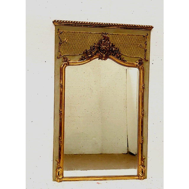 Louis XV Style Mirror in Wood and Gilded Stucco For Sale - Image 9 of 16