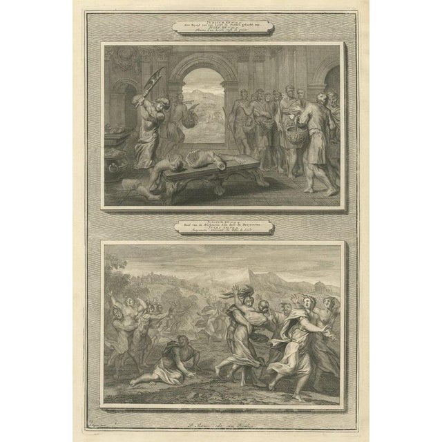 Pieter Mortier, The Levite's Concubine and the Daughters of Shiloh, 1700, Engraving For Sale - Image 12 of 12