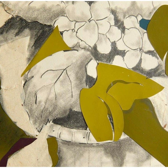 Paper Mary Ingebrand-Pohlad, Mixed Media Modernist Painting Collage Nantucket Whirligig Americana Folk Art, c.1990's For Sale - Image 7 of 11