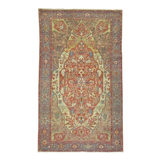Superfine Antique Persian Malayer, Late 19th Century - 4'3" x 6'9" For Sale