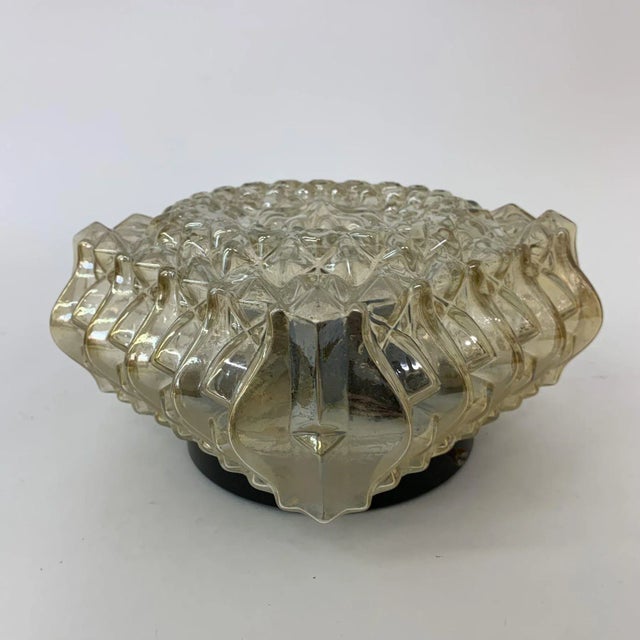 Dimensions:19cm w , 19cm d, 11cm h period: 1970's condition: good period: 1970's material: glass, metal up to 250v...