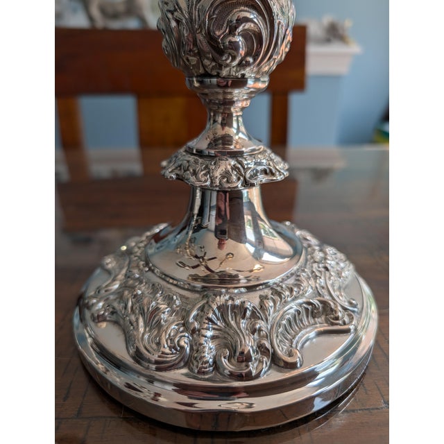 Barker Ellis 1930-40's 5 Arm Candelabra Pair. For Sale - Image 13 of 17