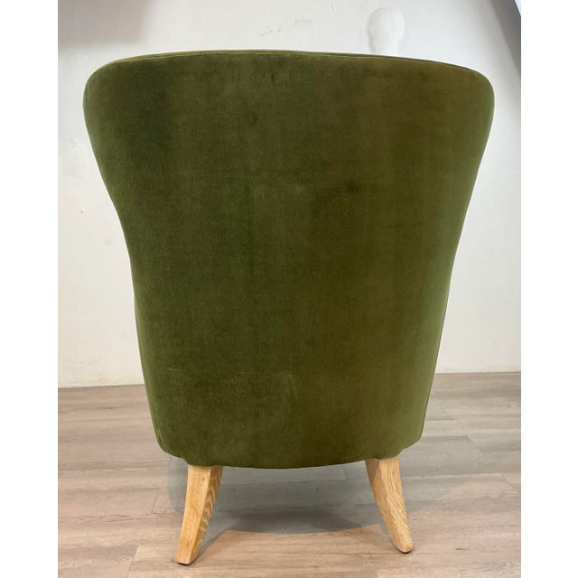 Made Goods Made Goods Modern Liard Jade Velvet Chantall Lounge Chair For Sale - Image 4 of 7