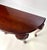 Late 20th Century Chippendale Style Carved Cherry Demilune Console Table For Sale - Image 14 of 16