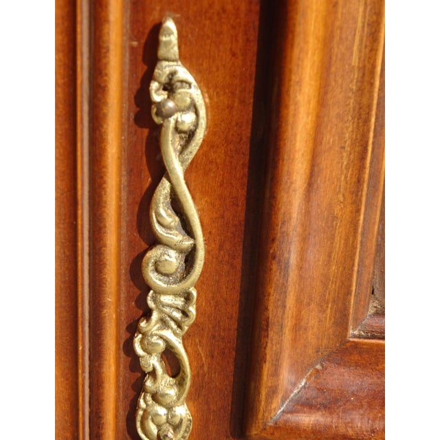 Purple Louis XV Style Cherrywood Bonnetière, 1980s For Sale - Image 8 of 18