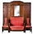 Art Deco Cloakroom Sofa in Mahogany For Sale - Image 6 of 6