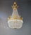 21st Century Brass Basket Empire Sac a Pearl Chandelier Crystal and Antique Gold For Sale - Image 4 of 12