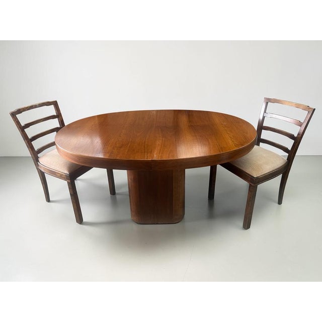 1970s Mid-Century Modern Extendable Dining Table in Walnut, 1970s For Sale - Image 5 of 15