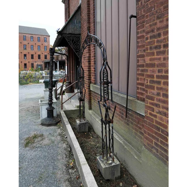 Garden Entryway - Ornamental Arched Wrought Iron For Sale In New York - Image 6 of 6