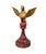 1980s European Carved Wood Bird Sculpture on Finial 8" H For Sale - Image 5 of 7