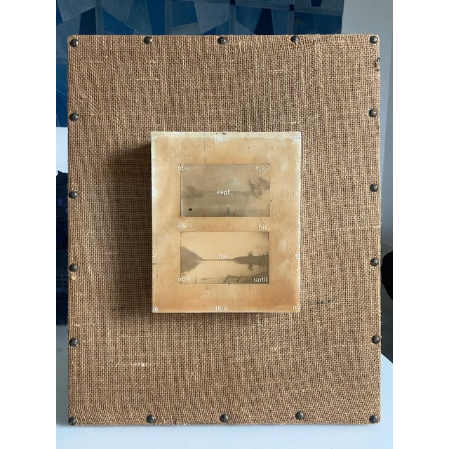 Wood Rachel Denny Collage Painting Photographic Mixed Media Art Piece, 2003 For Sale - Image 7 of 18