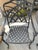 Metal Patio Dining Set, Cast Aluminum, With Table and 4 Chairs in Very Good Condition For Sale - Image 7 of 8