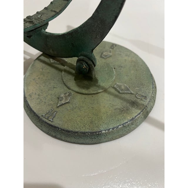 Antique 20th-Century Equatorial Sundial Patinated For Sale - Image 4 of 6