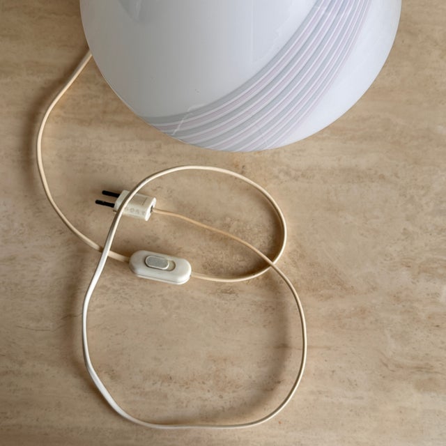 Swirl Murano Glass Mushroom Table Lamps from Maestri Muranesi, 1980s For Sale - Image 15 of 17