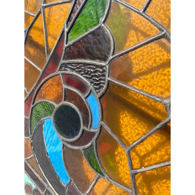 American Victorian Stained Glass Windows, Pair For Sale - Image 16 of 18