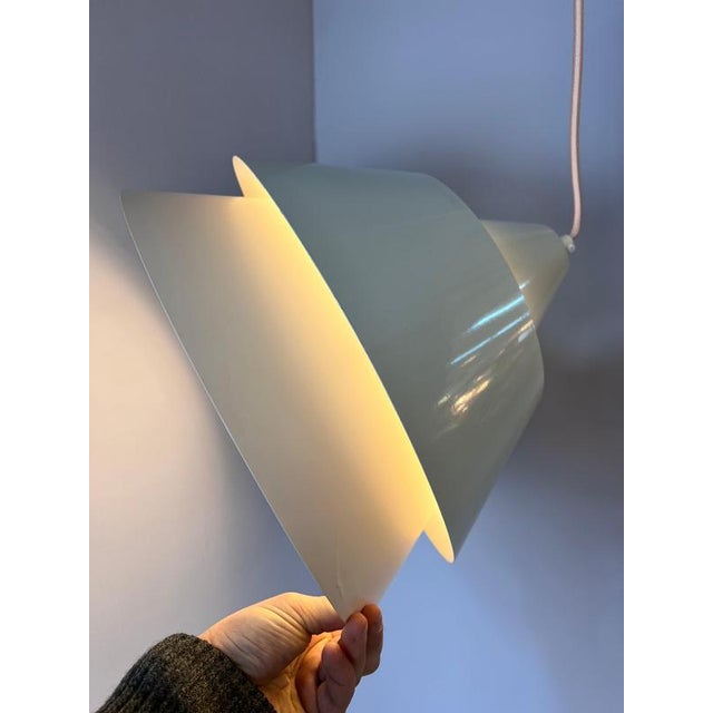 Fog & Mørup White Hanging Lamp by Jo Hammerborg for Fog & Mørup For Sale - Image 4 of 11