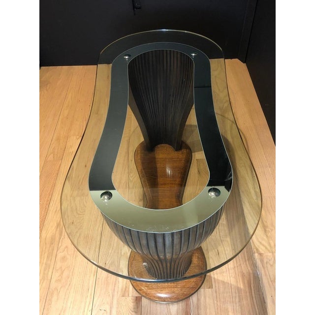 Mid 20th Century Mid 20th Century Unusual Glass Top Midcentury Coffee Table Santambrogio & De Berti For Sale - Image 5 of 8