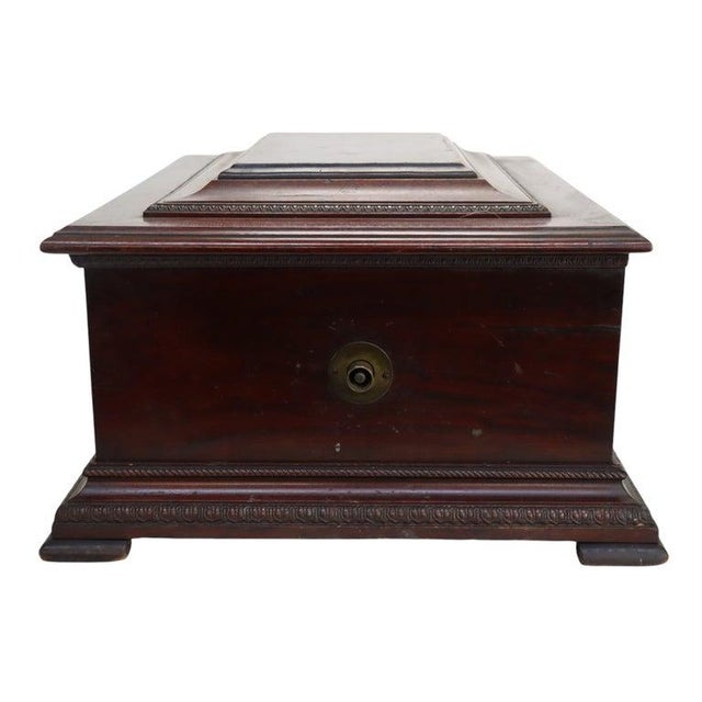 Antique Jacot Music Box Co. Stella Mahogany Disk Player C1890 For Sale - Image 12 of 17