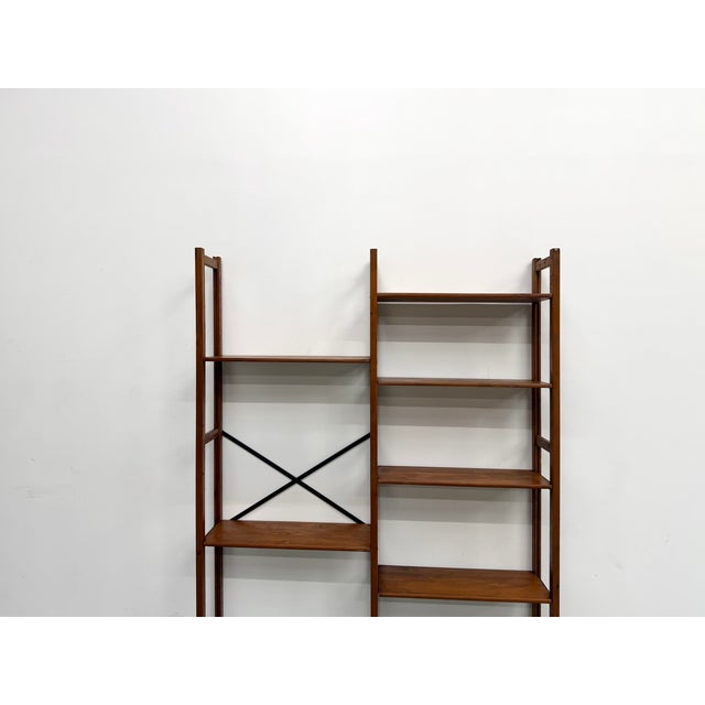 Wood Modernist Bookcase in Pine, 1950s For Sale - Image 7 of 18