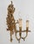 1950s 1950s Spanish Empire Cast Brass Winged Goddess Nike Victory 2-Light Wall Sconces - A Symmetrical Pair For Sale - Image 5 of 12
