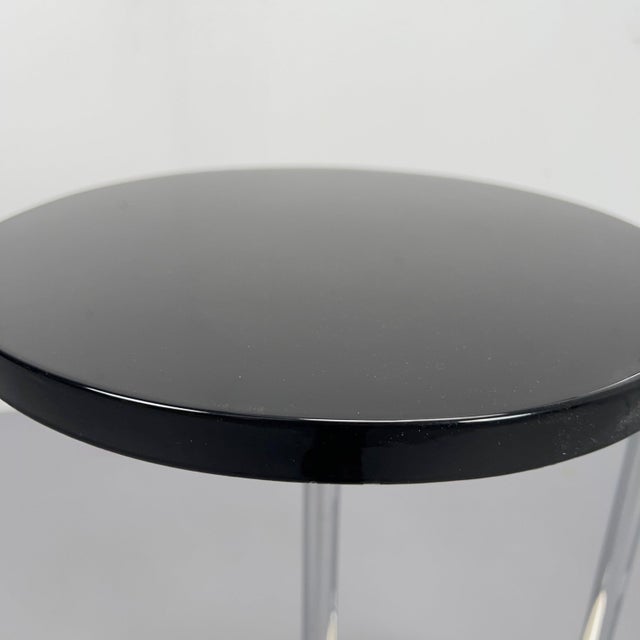 1920s Vintage Steel Tube Floor Lamp with Integrated Table, 1920s For Sale - Image 5 of 13