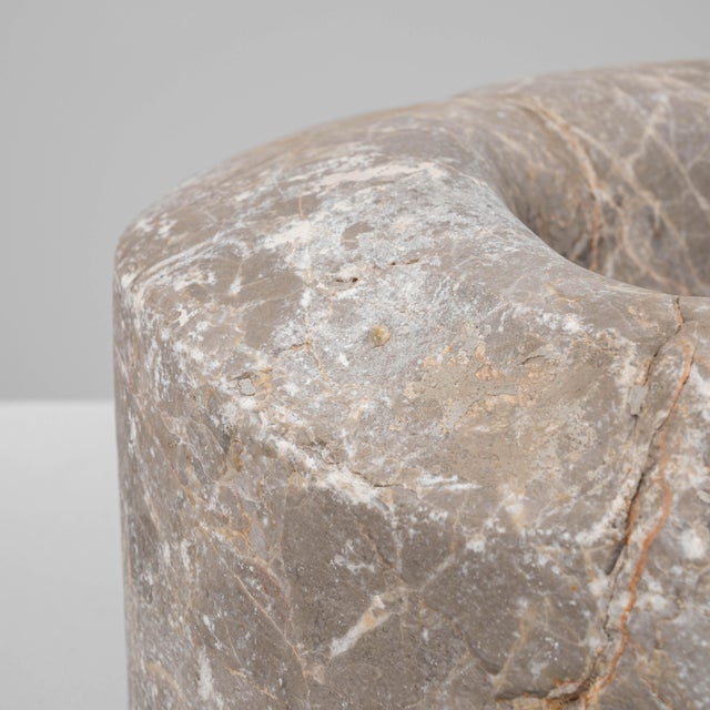 Gray 19th Century European Marble Mortar For Sale - Image 8 of 9