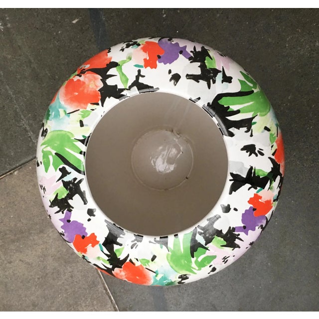 Large Vintage Postmodern German Floral Floor Vase from Steuler For Sale - Image 4 of 18