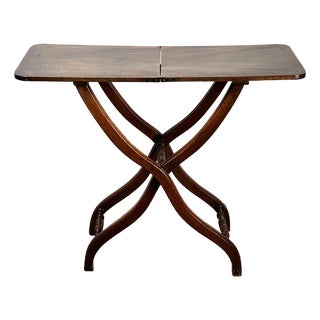 Antique English Regency Mahogany Folding Coaching or Sporting Table C. 1825–1845 For Sale