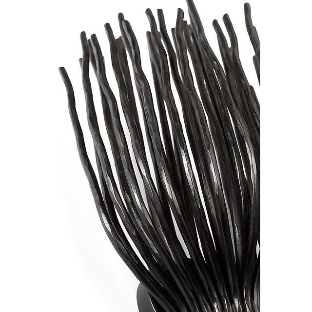 Chapman & Myers for Visual Comfort Signature Astra 17" Sculpted Sconce in Aged Iron For Sale - Image 9 of 11