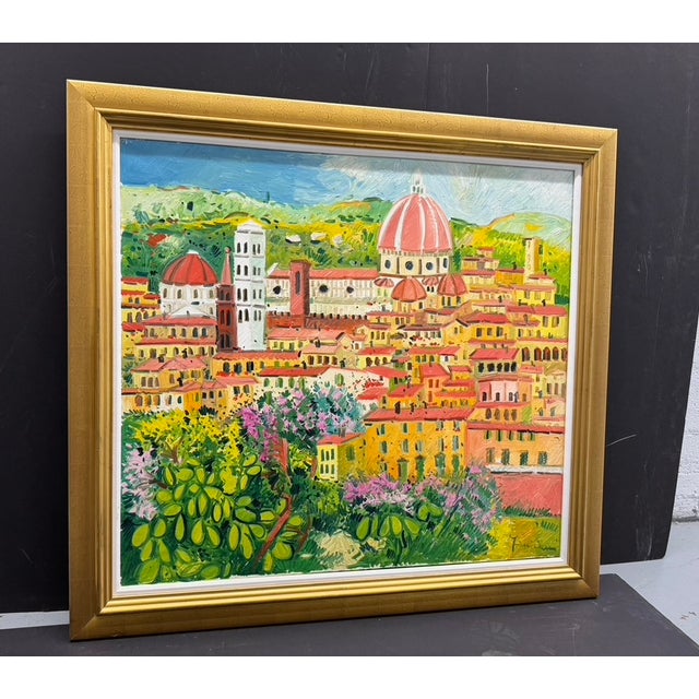 Impressionist 1980s "Il Duomo" Santa Maria Cathedral, Florence, Italy by Athos Faccincani For Sale - Image 3 of 6