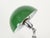 Metal Bauhaus Adjustable Green Table Lamp in Chrome and Enameled Metal, Italy, 1940s For Sale - Image 7 of 18