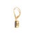 A pair of modern vintage 14k gold garnet dangle earrings. Each features 9x7mm oval-cut red garnets. The earrings have...