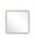 Contemporary Fleur Home Carnival Muses Square Mirror in Mizzle, 24.5x24.5 For Sale - Image 3 of 3