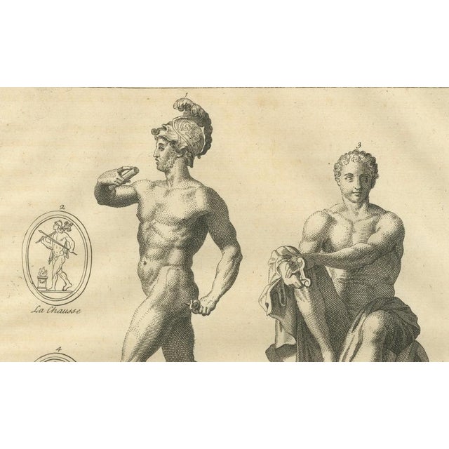 Montfaucon, Antique Roman Mythology Scene, 1721, Engraving For Sale - Image 6 of 8