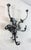 Vintage Ornate Heavy Chrome Metal Wall Mount Wall Hook Hat Coat Hallway Rack For Sale In New York - Image 6 of 8