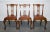 Chippendale Style Dining Chairs with Leather Seats, Set of 5 For Sale - Image 3 of 18