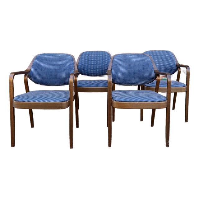 Set of 4 Don Pettit for Knoll Model 1105 Armchairs For Sale