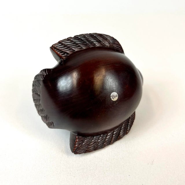 1980s Hand Carved Hardwood Mother and Baby Bird For Sale In San Francisco - Image 6 of 7