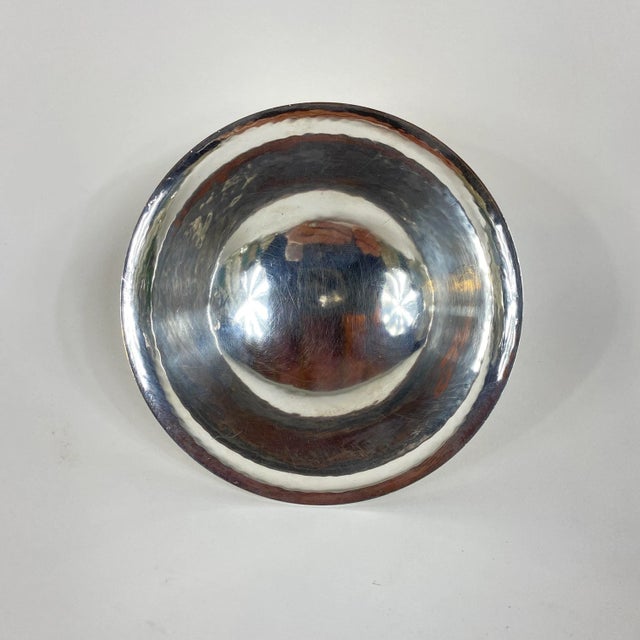 Modern 1940s Small Danish Sterling Silver Bowl by Harald Nielsen for Georg Jensen For Sale - Image 3 of 8