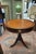 Burnt Orange Fine 1940s Leather Top Drum Table Brass Lion Feet For Sale - Image 8 of 9