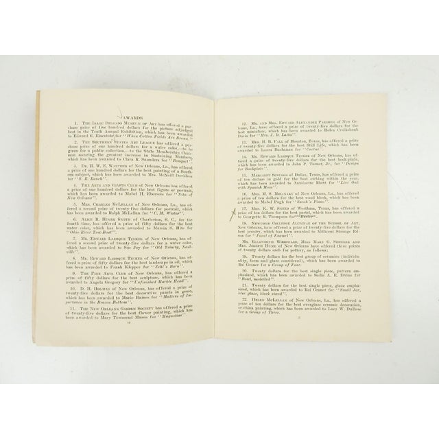 1930 Southern States Art League 10th Annual Exhibition Program Book For Sale In Seattle - Image 6 of 6