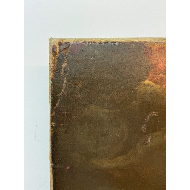 Continental School oil on canvas Depicting the annunciation of the Shepards 18th / 19th century No visible signature...