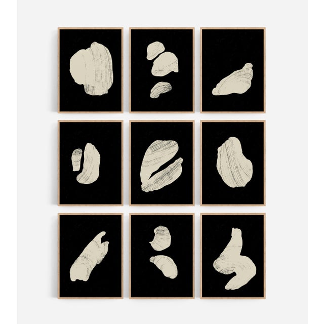 Contemporary Abstract Figure Giclee Prints - Set of 9 For Sale - Image 3 of 3