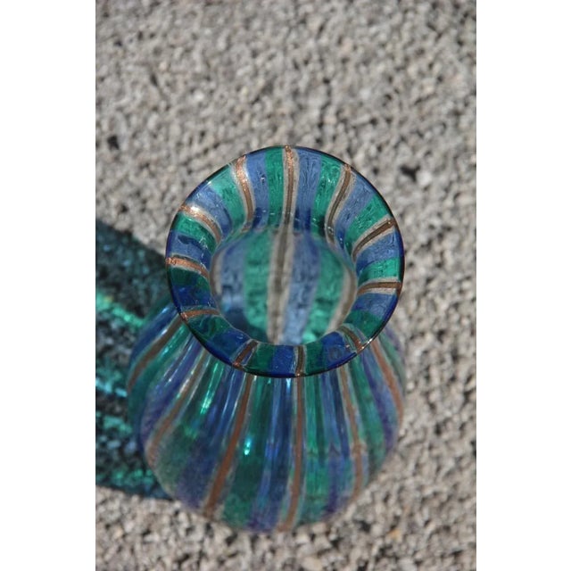 Multicolored Murano Glass Vase, 1960s For Sale - Image 4 of 11