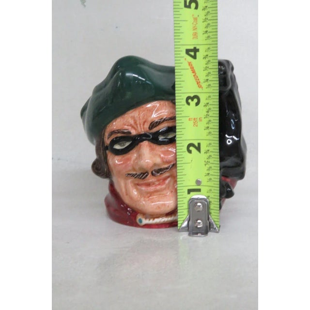 Royal Doulton Dick Turpin D6535 English Ceramic Small Character Jug For Sale - Image 9 of 10
