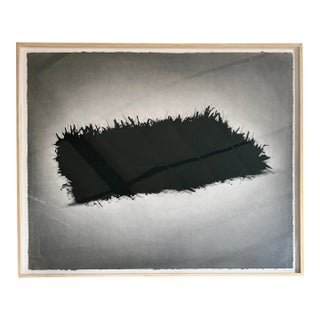 Monumental Robert Flynn Graphite + Charcoal Drawing Signed Framed Minimalism For Sale