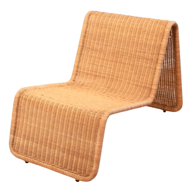 Vintage Hestra Rattan Lounge Chair from Ikea, Sweden, 1980s For Sale