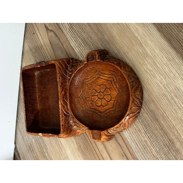 Mid-Century Modern Vintage Mid-Century Modern Syroco Cigarette Box With Ashtray For Sale - Image 3 of 10
